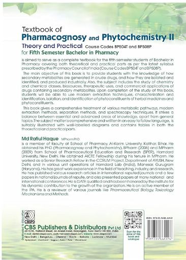 Textbook of pharmacognosy and phytochemistry ii theory and practical