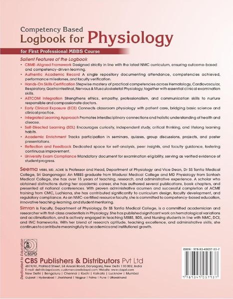 Competency based logbook for physiology for first professional mbbs course