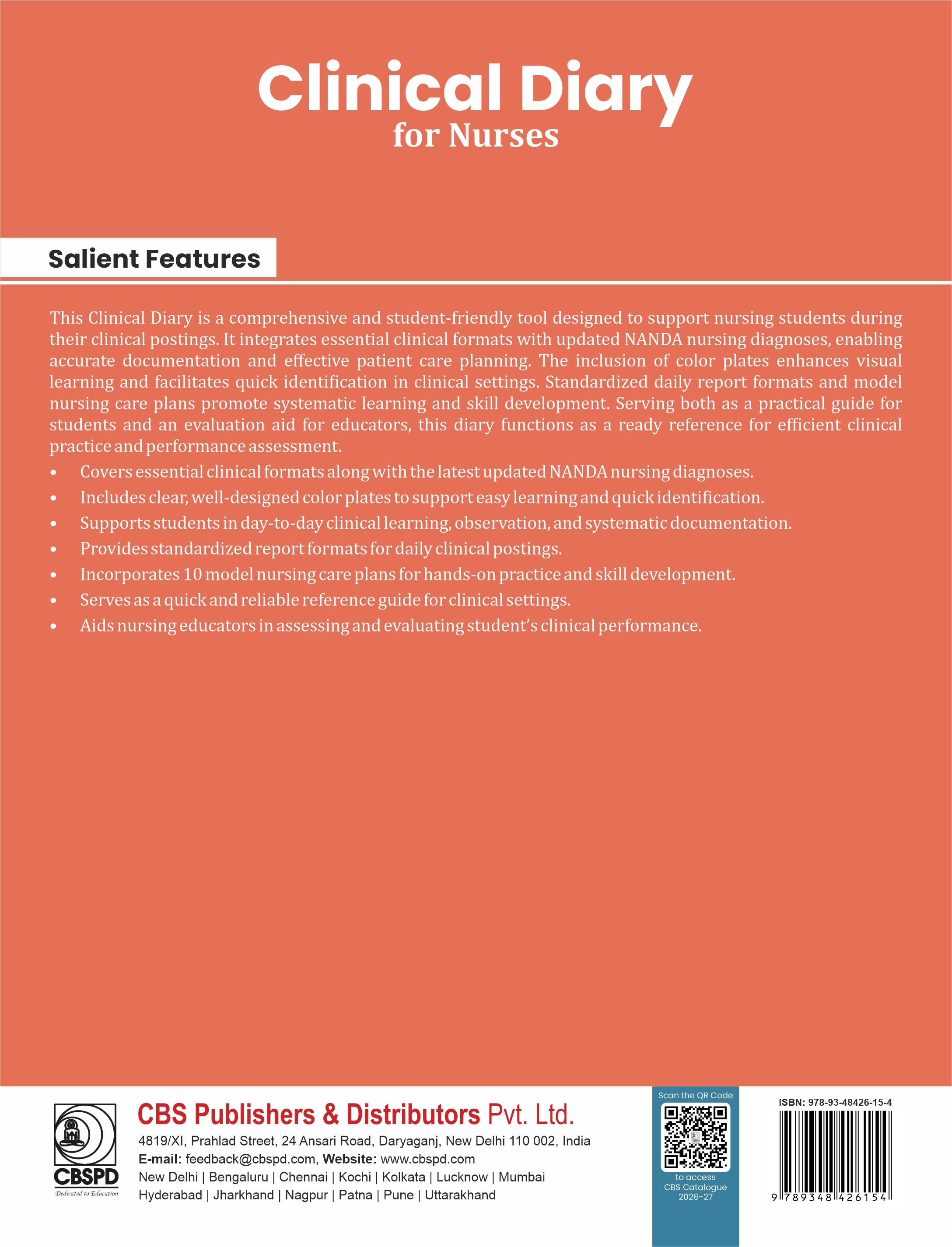 Clinical diary for nurses