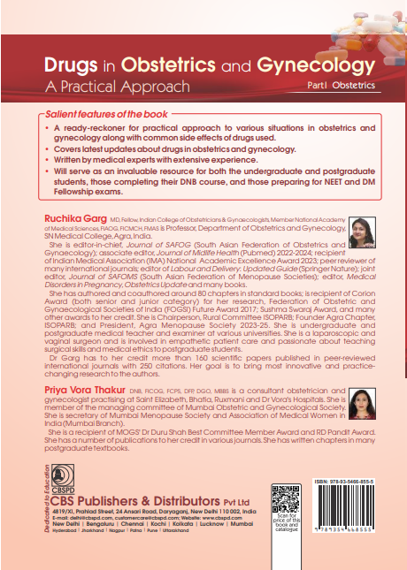 Drugs in obstetrics and gynecology: a practical approach, part 1- obstetrics