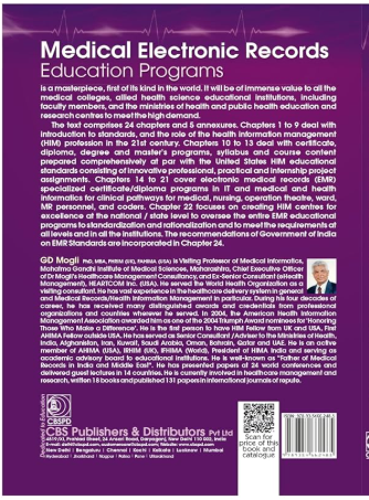 Medical electronic records education programs 	certificate, diploma, degree and postgraduate courses