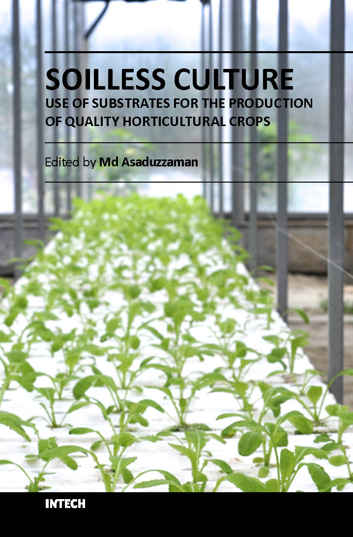 Soilless culture use of substrates for the production of quality horticultural crops (hb 2017)