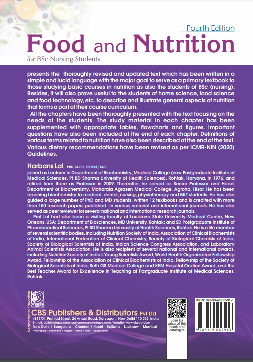 Food and nutrition for bsc nursing students