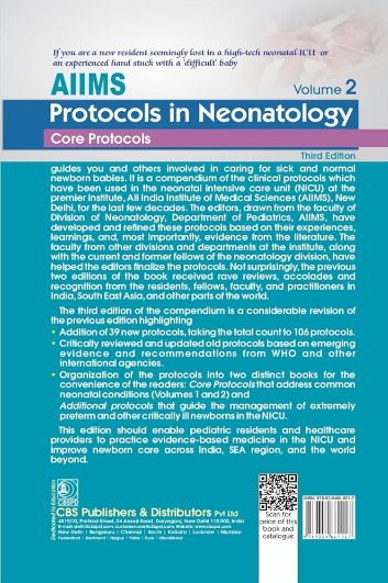 Aiims protocols in neonatology, 2 volume set