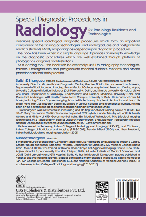 Special diagnostic procedures in radiology  for radiology residents and technologists