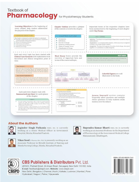 Textbook of pharmacology for physiotherapy students