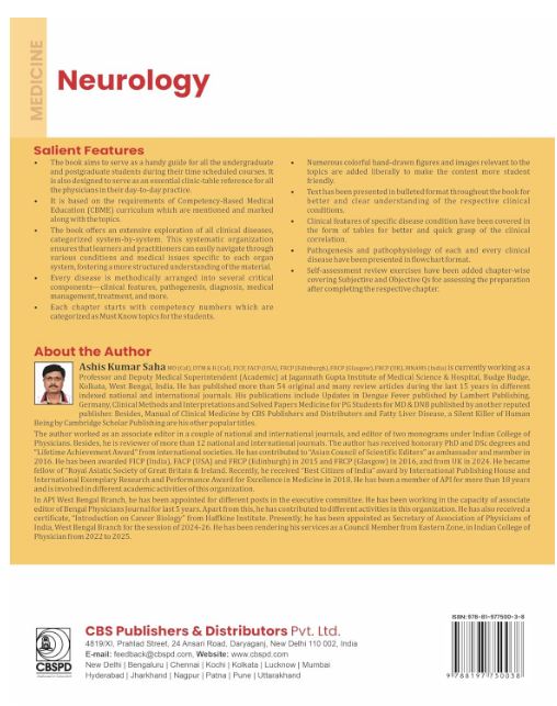 Medicine-neurology (as per the competency-based medical education curriculum (nmc) for the indian medical graduates