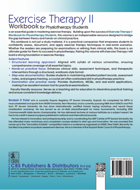 Exercise therapy ii: workbook for physiotherapy students
