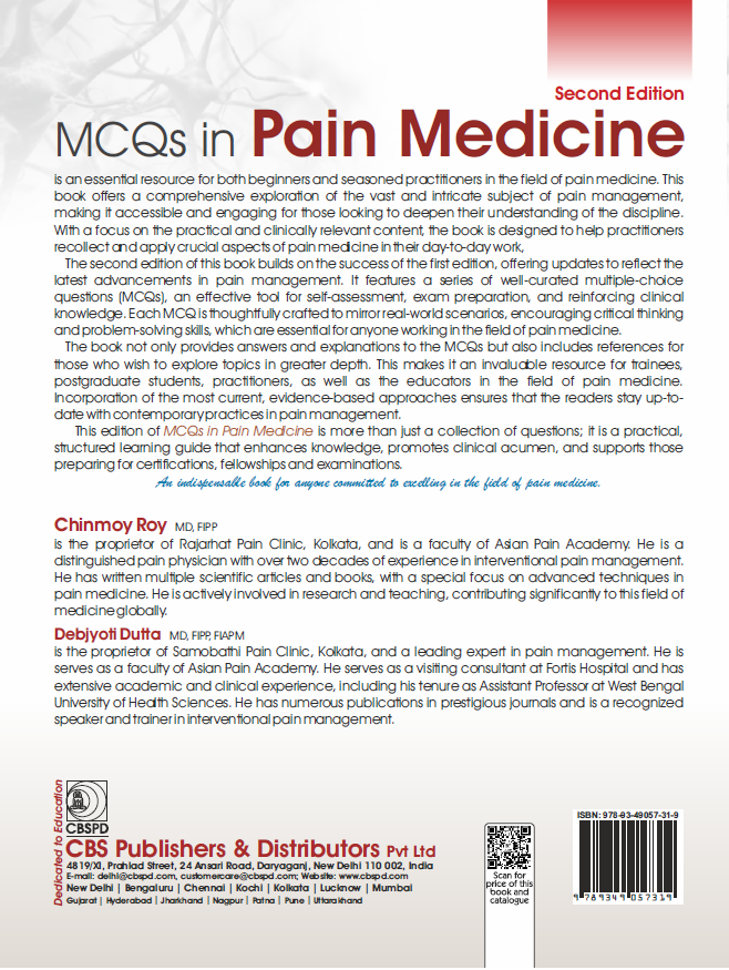 Mcqs in pain medicine over 2100 mcqs