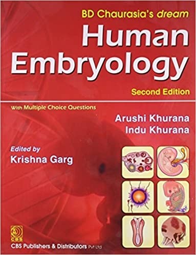 Bd chaurasia's dream human embryology with multiple choice questions