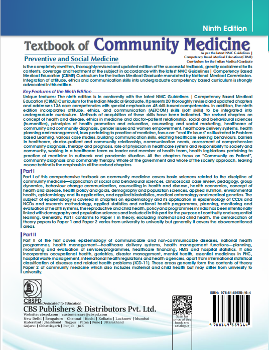 Textbook of community medicine | preventive and social medicine