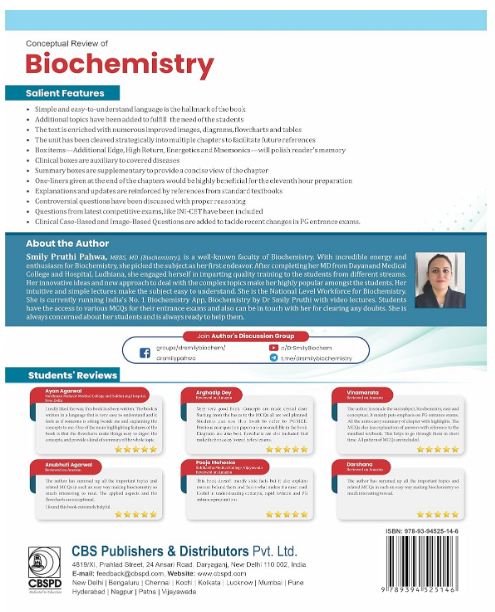 Conceptual review of biochemistry as per the new pattern exams (next) with many clinical case-based questions