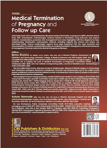 Medical termination of pregnancy and follow up care