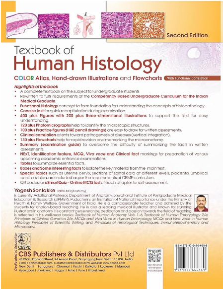 Textbook of human histology with free companion workbook included