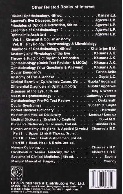 Handbook of ophthalmology, 6e (revised & enlarged)