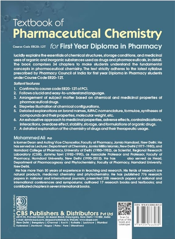 Textbook of pharmaceutical chemistry for first year diploma in pharmacy course code er 20-12t