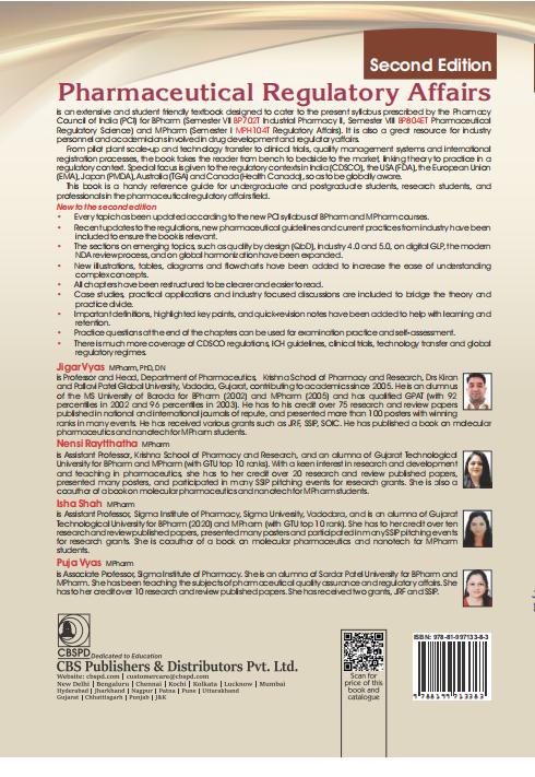 Pharmaceutical regulatory affairs