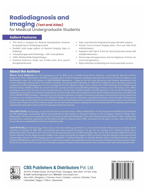 Radiodiagnosis and imaging (text and atlas) for medical undergraduate students