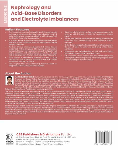 Medicine- nephrology and acid base disorders and electrolyte imbalances (as per the competency-based medical education curriculum (nmc) for the indian medical graduates