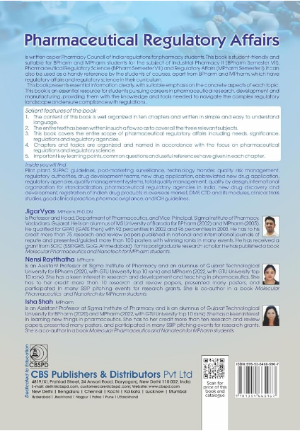 Pharmaceutical regulatory affairs