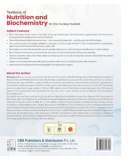 Textbook of nutrition and biochemistry for bsc nursing students (based on kuhs)