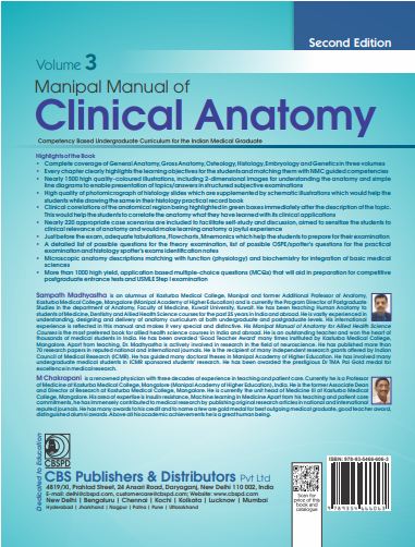 Manipal manual of clinical anatomy (vol. 3)