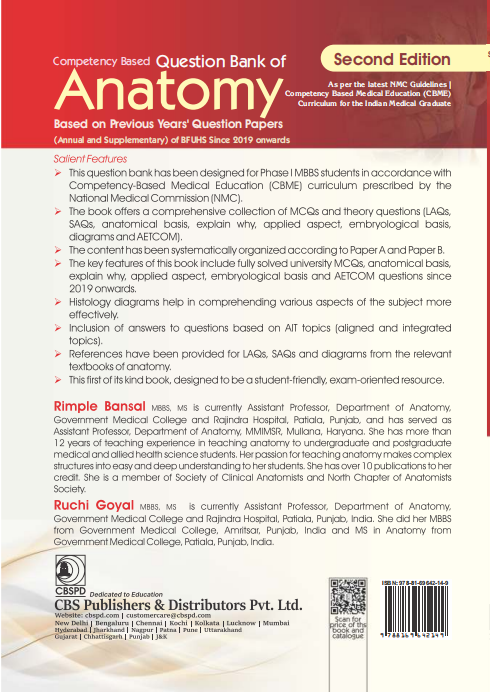 Competency based question bank of anatomy