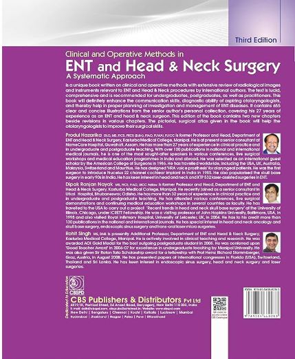 Clinical and operative methods in ent and head & neck surgery: a systematic approach