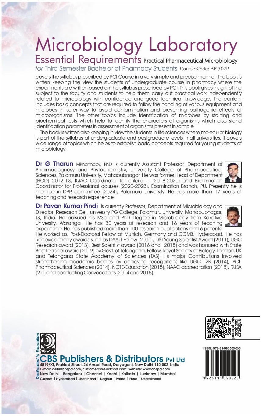 Microbiology laboratory essential requirements practical pharmaceutical microbiology for third semester bachelor of pharmacy students (course code: bp 307p)