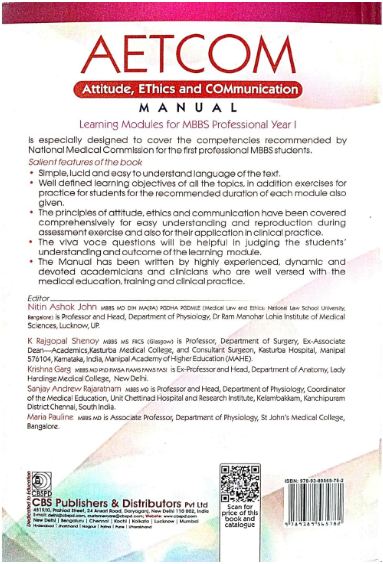 Aetcom, 4th reprint attitude, ethics and communication manual