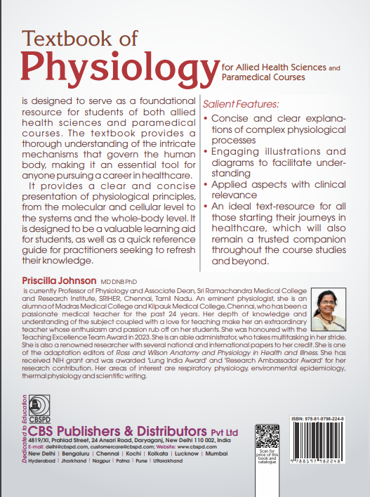 Textbook of physiology  for allied health sciences and paramedical courses