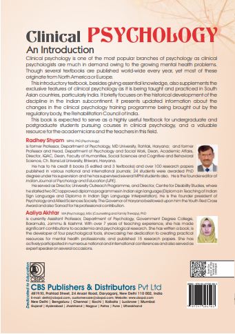 Clinical psychology: an introduction