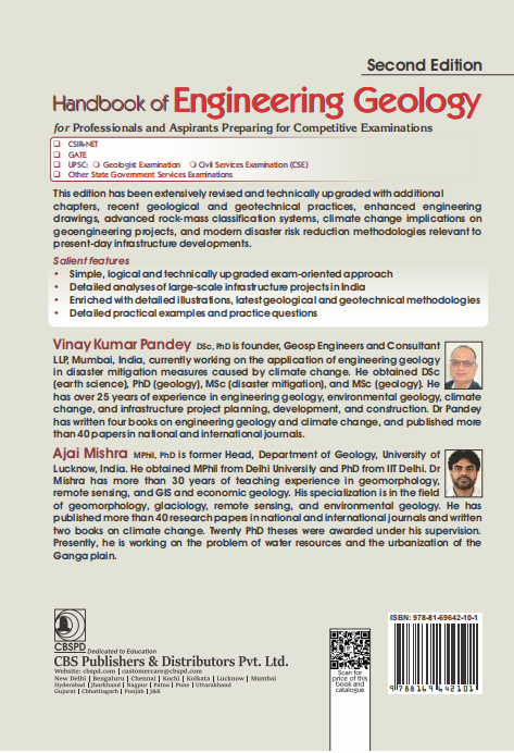 Handbook of engineering geology for professionals and aspirants preparing for competitive examinations