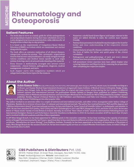 Medicine- rheumatology and osteoporosis (as per the competency-based medical education curriculum (nmc) for the indian medical graduates