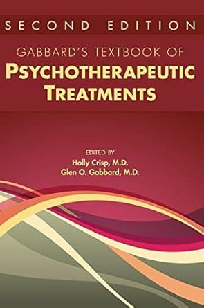 Gabbards textbook of psychotherapeutic treatments 2ed (hb 2023)