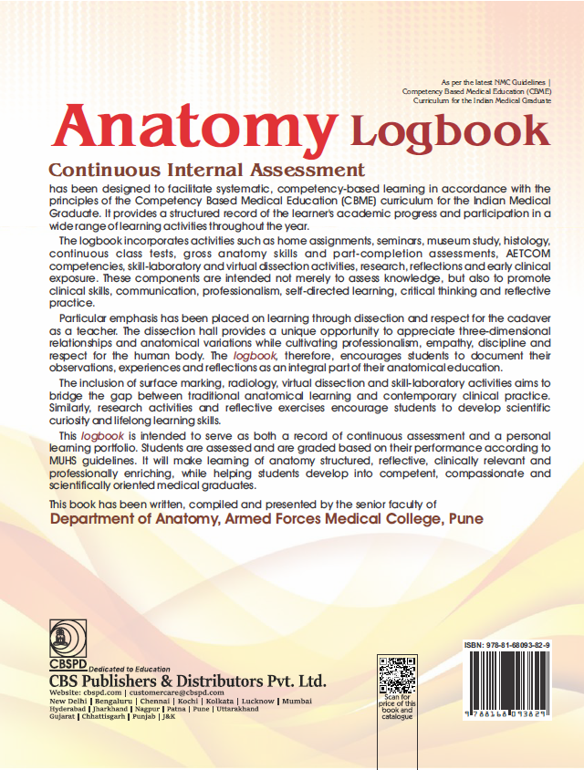 Anatomy logbook continuous internal assessment