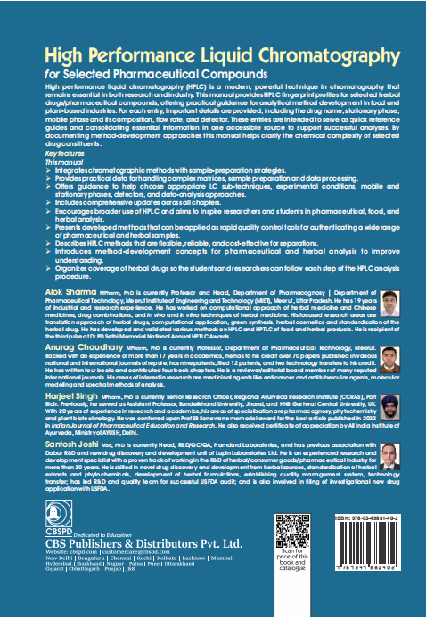 High performance liquid chromatography for selected pharmaceutical compounds