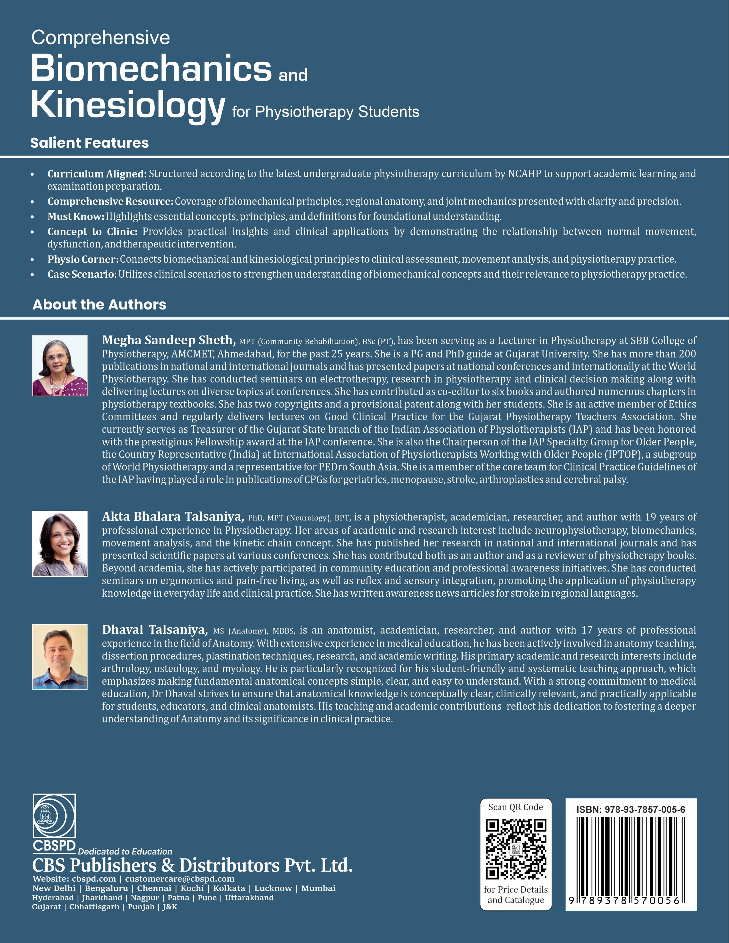 Comprehensive biomechanics and kinesiology for physiotherapy students