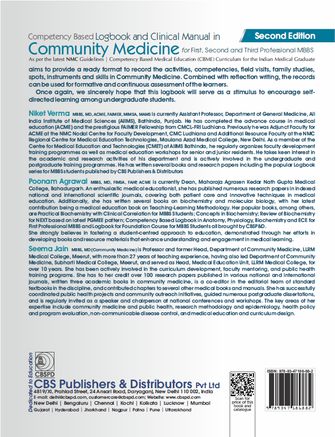 Community medicine for first, second and third professional mbbs