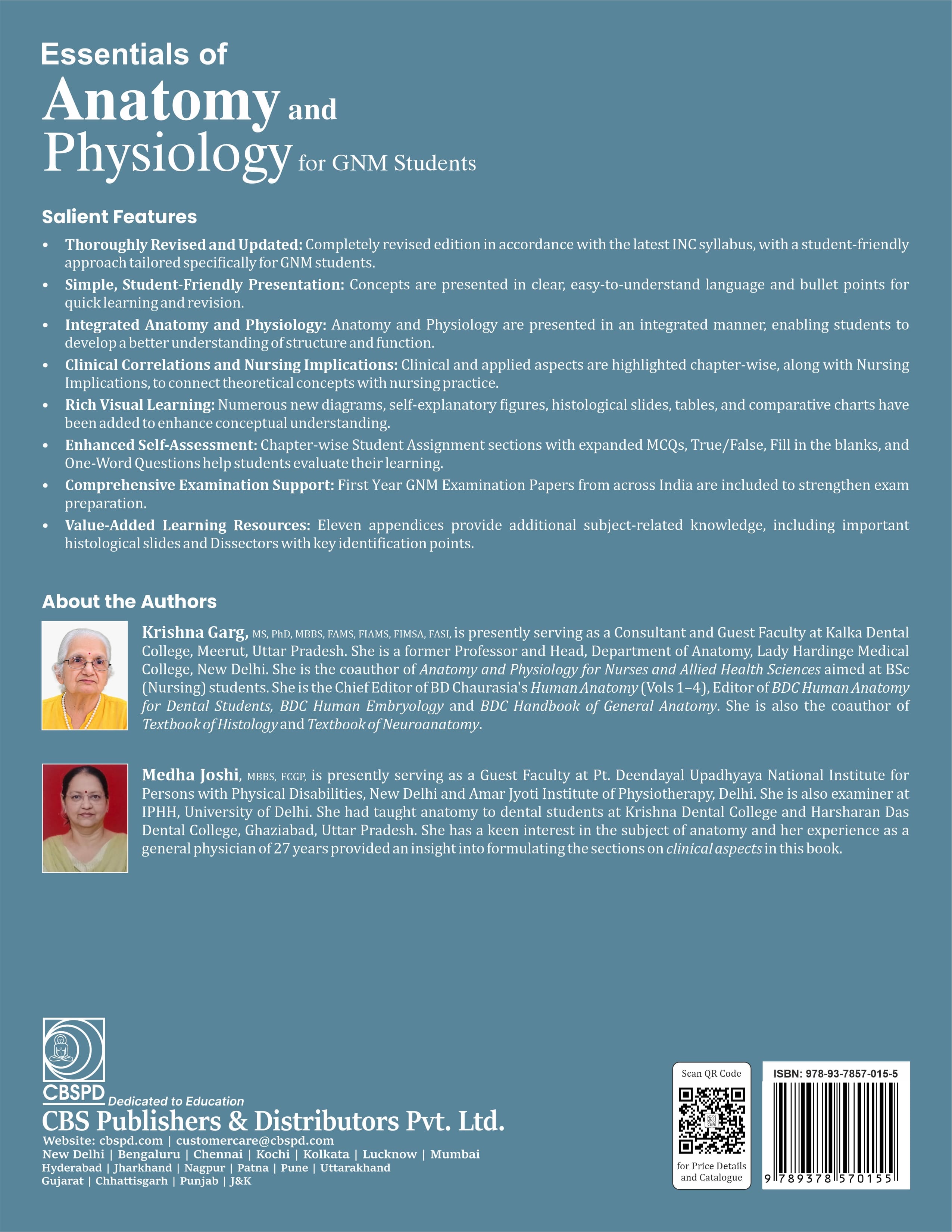 Essentials of anatomy and physiology for gnm students