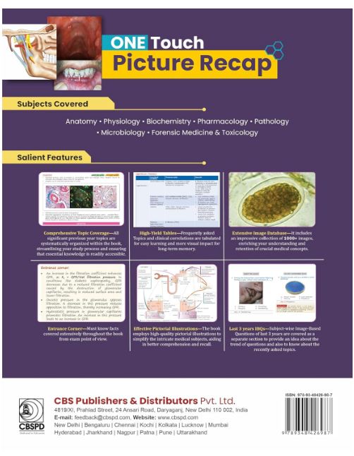 One touch picture recap for neet/next/fmge/ini-cet