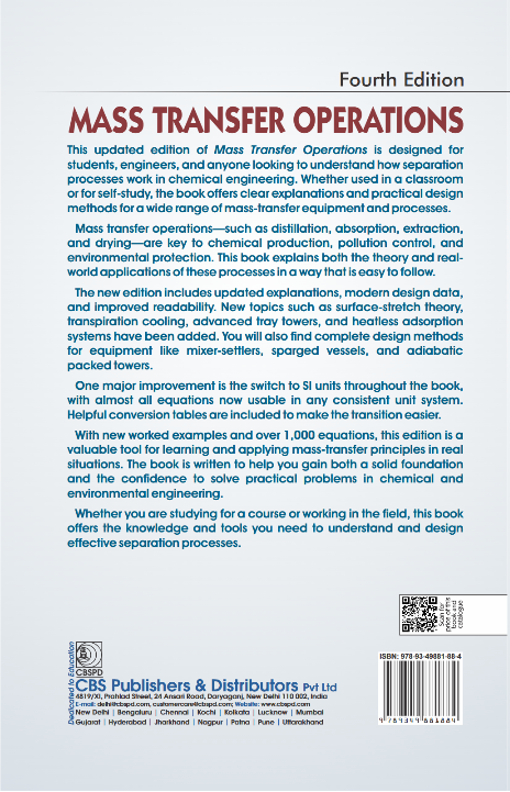 Mass transfer operations