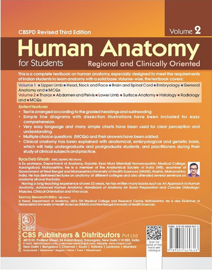 Human anatomy for students: regional and clinically oriented (vol.2)