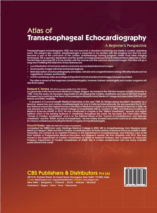 Atlas of transesophageal echocardiography a beginner’s perspective included cd containing video files