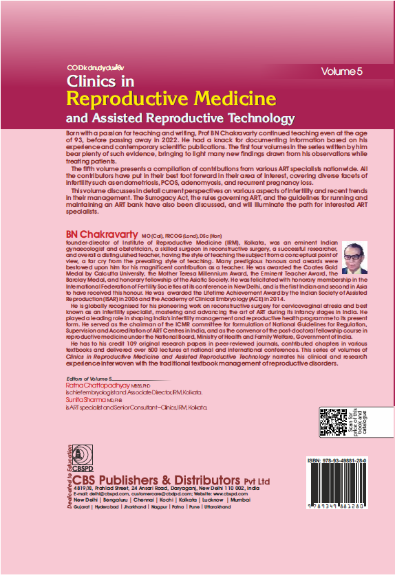 Clinics in reproductive medicine and assisted reproductive technology, volume 5