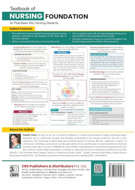 Textbook of nursing foundation for post basic bsc nursing students