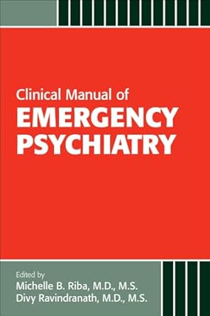 Clinical manual of emergency psychiatry 2ed (pb 2016) 