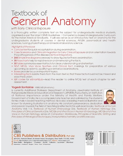 Textbook of general anatomy with early clinical exposure
