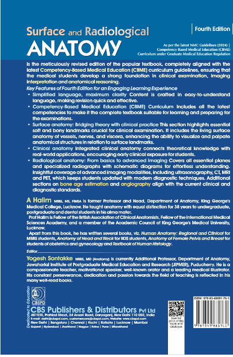 Surface and radiological anatomy