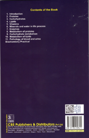 Biochemistry and clinical pathology (theory and practical)